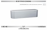  · EUROVENT that grants the the reliability of the data ... model ESTRO FP floor/ceiling-mounted fan coil ... complete with permanently activated capacitor and winding ...
