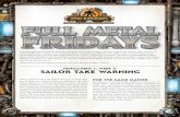 Installment 1, Week 4: saIlOR take WaRnInGfiles.privateerpress.com/ironkingdoms/documents/Full... · 2016-12-29 · 1 Iron Kingdoms Full Metal Fantasy Roleplaying Game: Kings, Nations,