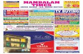 MAMBALAM TIMESmambalamtimes.in/admin/pdf/1443870694.27.10.2015.pdf · BLACK & WHITE COLOUR Full Page: Rs. 21,000 Half Page: Rs. 11,500 Ear Panel on Page 1: Rs. 750 ... coming up shortly