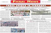FMRAI-MARCH-12-Finalfmrai.org/uploads/fmrainews/FMRAINEWS-Mar2012.pdfDeserted Howrah Bridge (Courtesy : Anandabazar Patrika) Kashmir and Assam, the striking workers had to brave brutal