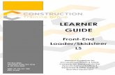 LEARNER GUIDE - constructiontraininggroup.com.au · loader/backhoe as a crane 1.7 Backfill the trench and load ... the assessors checklist. 8. Safety of personnel: When an applicant
