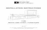 INSTALLATION INSTRUCTIONS - Kewauneekewaunee.com/uploadedFiles/Main/Home/Laboratory/Manuals... · Installation instructions for fume hoods are not included in this installation booklet,