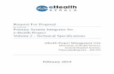 Request For Proposal Primary System Integrator for e-Health Project ... 2 - technical... · Request For Proposal for selecting Primary System Integrator for e-Health Project Volume