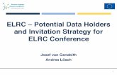Potential Data Holders and DSI 20160630 - ELRClr-coordination.eu/sites/default/files/LRB Lisbon/Potential Data... · ELRC – Potential Data Holders ... linked to the provision of
