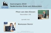 Jaarcongres 2014 Nederlandse Orde van Advocaten Phon … · 2014-09-29 · March 2014 • Next hearing in November 2014 NGO in special consultative status with ECOSOC • 8 January