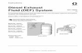 Diesel Exhaust Fluid (DEF) System - Graco Inc. · Instructions Diesel Exhaust Fluid (DEF) System 3A1189G EN For pumping diesel exhaust fluid. Not approved for use in European explosive