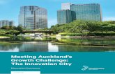 Meeting Auckland’s Growth Challenge: The Innovation City · MEETING AUCKLAND’S GROWTH CHALLENGE: ... 1 The Auckland region’s growth rate of 1.9 per cent per ... MEETING AUCKLAND’S