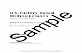 U.S. History-Based Writing Lessons 6DPSOH - Home - Rainbow … · Lesson 19 America Poem . . . . . . . . . . . . . . . . . . . . . . . . . . . . . . . . . . .137 These are Sample