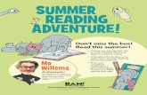 Summer Reading Adventure Notebooks - …images.booksamillion.com/home_flash/flashbanner_1/content/Summer... · SUMMER READING ADVENTURE! Dear Readers! It's me, M o Willems, the 2018