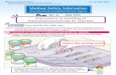 Precautions in Handling of Radiopharmaceuticals for … · Medical Safety Information Pharmaceuticals and Medical Devices Agency  No. 31 May, 2012 Precautions in …