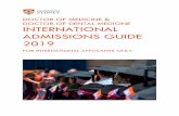 International Admissions Guide 2017 - The University of …sydney.edu.au/medicine/study/md/InternationalAdmissionsGuide.pdf · International Admissions Guide 2019 2 UNIVERSITY CHANGES