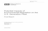 Potential Impacts of Environmental Regulations on the … · Potential Impacts of Environmental Regulation on the U.S. Generation Fleet Edison Electric Institute iii EXECUTIVE SUMMARY