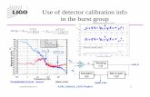 Use of detector calibration info in the burst group - LIGOajw/bursts/burst_calib_030318.pdf · Use of detector calibration info in the burst group 51.3 972.8. LIGO-G030082-00-Z AJW,