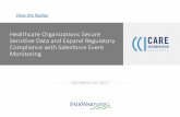 Healthcare Organizations Secure Sensitive Data and … · Healthcare Organizations Secure Sensitive Data and Expand Regulatory Compliance with Salesforce Event ... Originally bought