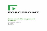 Stonesoft Management Center Release Notes - Forcepoint · This document contains important information about the current release of Stonesoft® Management Center by ... TLS-protected