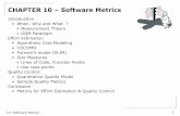 CHAPTER 10 – Software Metrics - .Software Metrics CHAPTER 10 – Software Metrics Introduction