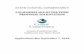 STATE COASTAL CONSERVANCY - scc.ca.govscc.ca.gov/files/2018/07/2019-Sea-Otter-Proposal-Solicitation.pdf · Mail the files to: Hilary Walecka, State Coastal Conservancy, 1515 Clay