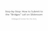 Step-by-Step: How to Submit to - Hildegard Center for the Arts · Step-by-Step: How to Submit to the “ridges” call on Slideroom Hildegard Center for the Arts
