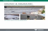 VOLTEX & VOLTEX DS - CETCO€¦ · VOLTEX® can be easily cut on site to form around ... TERMINATION BAR – Min. 25 mm wide aluminum or stainless steel bar with pre-punched holes