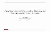 of Portfolio Theory to Commercial Real Estate - DSpace … · Application of Portfolio Theory to Commercial Real Estate 2 Eric Hines Practicum | Johns Hopkins University expected