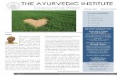 THE AYURVEDIC INSTITUTE · the bestselling Ayurveda and Prakriti: Your Ayurvedic Constitution as well as co-author ... The Ayurvedic Institute is looking for successful Ayurvedic