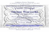 International Trust for Croatian Monuments PianoRecital · International Trust for Croatian Monuments ... Stefan Warzycki WorksfortheLeftHandAlone by Bach,Bridge,Godowsky,Lipatti,