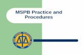 MSPB Practice and Procedures Bono Training (Boulden).pdf · No MSPB authority to appoint counsel ... retaliation for whistleblowing or other protected activities ... Depending on