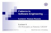 Patterns in Software EngineeringSoftware Engineeringsharif.edu/~ramsin/index_files/pselecture6.pdf · OCPstatesthatweshouldbeabletoaddnewfeaturestoOCP states that we should be able