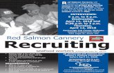 Red Salmon Cannery Recruiting - jobs.alaska.govjobs.alaska.gov/jobfairs/flyers/2018-04-11_RedSalmon-Herring... · Red Salmon Cannery . will recruit for seafood processing workers