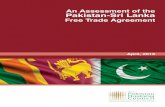 An Assessment of the Pakistan-Sri Lanka - pbc.org.pk · responsibility of the author(s) and do not necessarily reflect the opinion of the WTO, IMF or UN. ... 5.0 Pakistan Sri Lanka