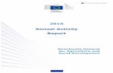 2016 Annual Activity Report - European Commission · 2016 Annual Activity Report ... My Annual Activity Report for 2016 sets out how DG AGRI has implemented this ... Jerzy Plewa Director-General