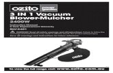 3 IN 1 Vacuum Blower-Mulchercdn0.blocksassets.com/assets/ozito/ozito-product-manuals/... · 1 3 IN 1 Vacuum Blower-Mulcher 2400W 0812 Instruction Manual 2 Year Replacement Warranty