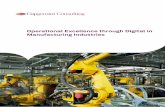 Operational Excellence through Digital in Manufacturing ... · Digital Technologies Enable Operational Excellence in Manufacturing Operations ... Manufacturing Execution System (MES),