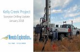 Kelly Creek Project - Nevada Exploration Inc. · Geochemistry of Groundwater, ... Scorpion and other boreholes near the Kelly Creek Project with groundwater ... Lone Tree (5Moz) Newmont
