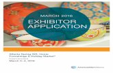 MARCH 2016 EXHIBITOR APPLICATION - Amazon S3€¦ · AmericasMart Logistics is the first trade-mart owned and operated ... • Custom Back Wall & Side Walls ... assignment, this agreement