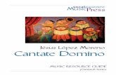 Jésus López Moreno Cantate Domino - Home - … fileJesús López at the piano: ... The range of the soprano part in particular lies high enough ... Celestial choirs sing praise.
