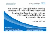 Implementing STEPPS ( Systems Training for Emotional ... · Implementing STEPPS ( Systems Training for Emotional Predictability and Problem Solving) in different service settings
