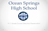 Ocean Springs High Schoolpschool.ossdms.org/public/Course_Selection_Presentation.pdf · 9-11 Grade Course Selection Presentation . ... IB classes begin in 11th grade . ... o9th and