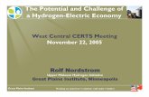 The Potential and Challenge of a Hydrogen-Electric Economy · Great Plains Institute Working on tomorrow’s solutions with today’s leaders ... hydrogen and fuel cell partnership