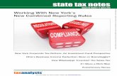 Working With New York’s New Combined Reporting Rulesfile/stn... · 33 Working With New York’s New Combined Reporting Rules ... Taxation and Finance, ... The outcome in this case