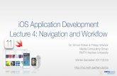 iOS Application Development Lecture 4: Navigation and … · iOS Application Development Lecture 4: Navigation and Workflow ... Media Computing Group ... "Harry Potter and the Chamber