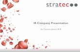 IR Company Presentationir.stratec.com/stratec/pdf/pdf_id/487351.pdf · This company presentation contains various statements concerning the future ... System / reagent / market requirements