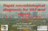 Rapid microbiological diagnosis for VAP and sepsis · Ivor S. Douglas, MD Denver Health Medical Center & U Colorado, Denver idouglas@dhha.org Rapid microbiological diagnosis for VAP