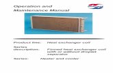 Operation and Maintenance Manual - guentner · Operation and Maintenance Manual . Product line: Heat exchanger coil Series description: Finned heat exchanger coil with or without