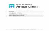 2018-2019 Course Materials - Apex Learningcdn.apexlearning.com/documents/ALVS_Materials.pdf · ... credits or refunds for course materials. 2. ... MS German 2 Yes Yes 7 Information