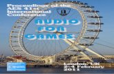 AUDIO FOR GAMES - AES | Audio Engineering Society · Proceedings of the AES 41st International Conference London, UK 2–4 February 2011 AUDIO FOR GAMES