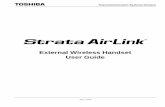 Strata AirLink External Handset User Guide - …pdf.textfiles.com/manuals/TELECOM-S-Z/Toshiba Strata AirLink... · External Wireless Handset User Guide TM. ... Chapter 1 – The Grand