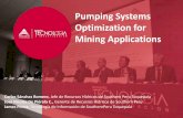 Pumping Systems Optimization for Mining Applications · para la extracción, el tratamiento y el transporte de agua.” ... demanda de energía eléctrica mundial y en ciertas ...