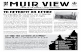 The Muir View - Sierra Club · The Muir View News of the sierra Club iN wisCoNsiN wisconsin.sierraclub.org i n T his issue From the ChairRetrofit or Retire and great conversations