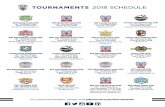 TOURNAMENTS 2018 SCHEDULE - cdn1.sportngin.com · Central Jersey Invitational 2018 U8 - U19 Boys & Girls Girls: July 7 & 8, 2018 Boys: July 14 & 15, 2018 Pittsgrove, NJ EDP Fall Kickoﬀ